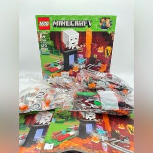 LEGO Minecraft The Nether Portal 21143 Building Kit (470 Piece), Retired Set